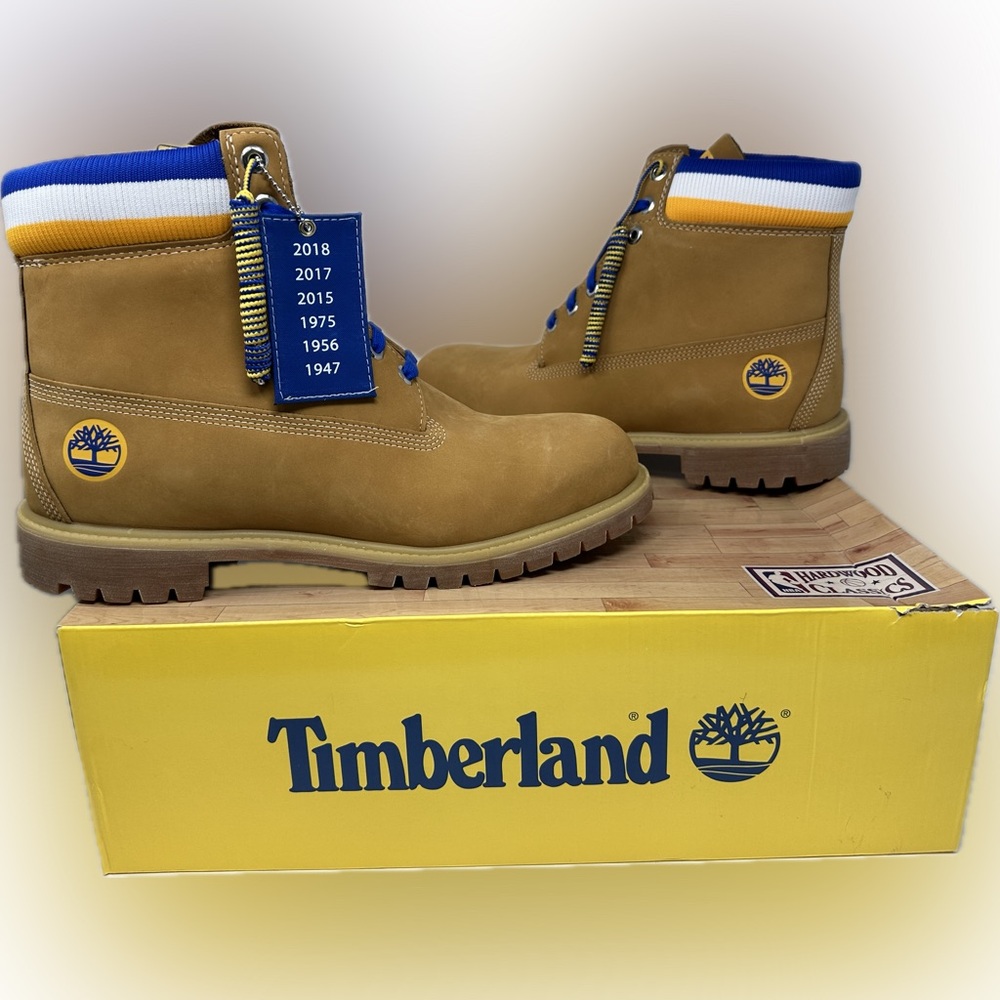 New‎ Timberland Golden State Warriors Men Size 14 The City Hardwood Classics